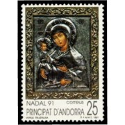Andorra Española 228 1991 Navidad 91 MNH Andorra Española 228 1991 Navidad 91 MNH