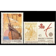 Andorra Española 230/31 1992 Europa MNH Andorra Española 230/31 1992 Europa MNH
