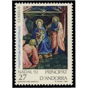 Andorra Española 234 1992 Navidad 92 MNH Andorra Española 234 1992 Navidad 92 MNH