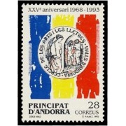 Andorra Española 238 1993 XXV Aniv. Centro Artes y Letras MNH Andorra Española 238 1993 XXV Aniv. Centro Artes y Letras MNH