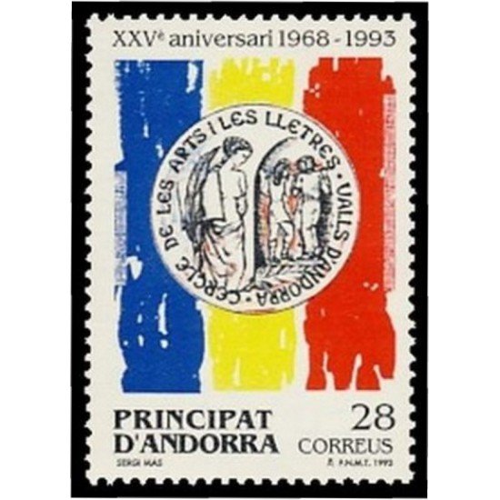 Andorra Española 238 1993  XXV Aniv. Centro Artes y Letras MNH