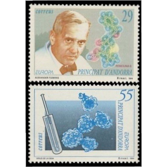 Andorra Española 242/43 1994 Europa MNH