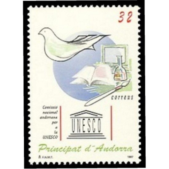 Andorra Española 259 1997 Comisión Nacional para la Unesco MNH