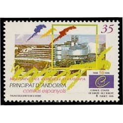 Andorra Española 271 1999  50º Aniv. Consejo de Europa MNH