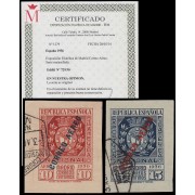 España Spain 729/30 1936 Exposición Filatélica de Madrid Usados