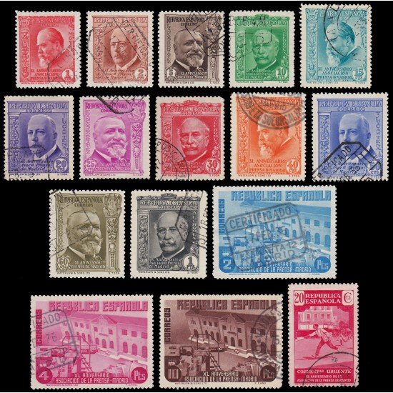 España Spain 695/10 1936 Aniversario Asociación de la prensa Usados España Spain 695/10 1936 Aniversario Asociación de la prensa Usados