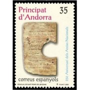 Andorra Española 282 2000 Aniv. Archivos Nacionales MNH Andorra Española 282 2000 Aniv. Archivos Nacionales MNH