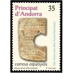Andorra Española 282 2000 Aniv. Archivos Nacionales MNH