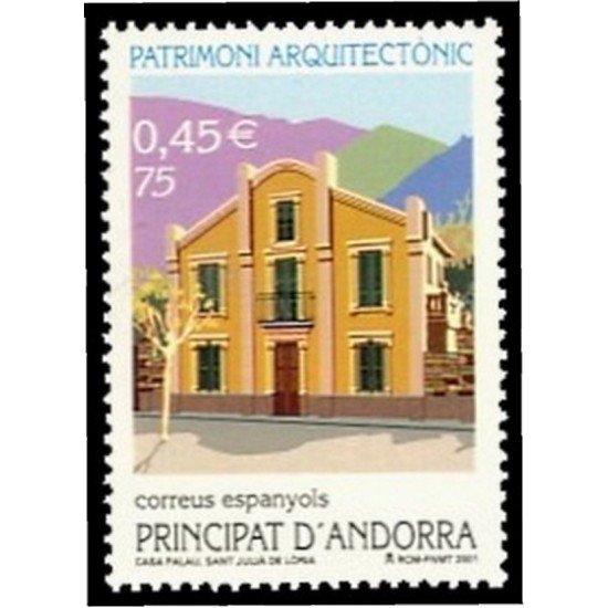 Andorra Española 286 2001  Arquitectura MNH