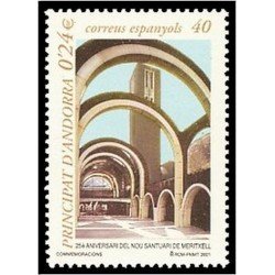 Andorra Española 287 2001 Nuevo Santuario de Ntra. Sra. de Meritxell MNH