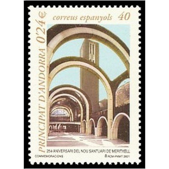 Andorra Española 287 2001 Nuevo Santuario de Ntra. Sra. de Meritxell MNH