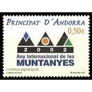 Andorra Española 294 2002 Año Internacional de las Montañas MNH Andorra Española 294 2002 Año Internacional de las Montañas MNH