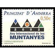 Andorra Española 294 2002 Año Internacional de las Montañas MNH