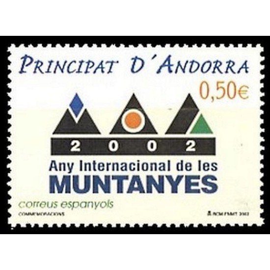 Andorra Española 294 2002 Año Internacional de las Montañas MNH