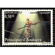 Andorra Española 295 2002 Europa circo MNH Andorra Española 295 2002 Europa circo MNH