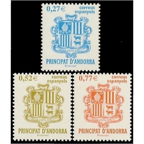 Andorra Española 312/14 2004 Principado de Andorra, escudos MNH