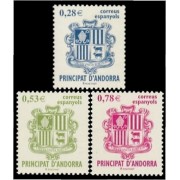 Andorra Española 324/26 2005 Principado de Andorra, escudos MNH Andorra Española 324/26 2005 Principado de Andorra, escudos MNH