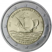 Portugal 2011 2 € euros conmemorativos V Cent explorador Fernão Mendes Pinto  