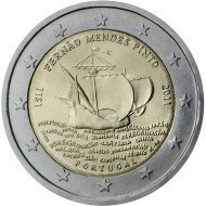 Portugal 2011 2 € euros conmemorativos V Cent explorador Fernão Mendes Pinto