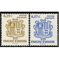 Andorra Española 335/36 2006 Principado de Andorra, escudos MNH
