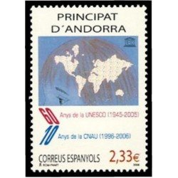 Andorra Española 341 2006 60º Aniversario de la UNESCO MNH