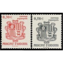 Andorra Española 343/44 2007  Principado de Andorra, escudos MNH