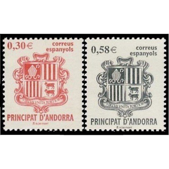 Andorra Española 343/44 2007  Principado de Andorra, escudos MNH