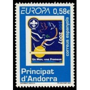 Andorra Española 346 2007 Europa MNH Andorra Española 346 2007 Europa MNH