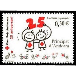 Andorra Española 350 2007 25º Aniv. de la Cruz Roja MNH
