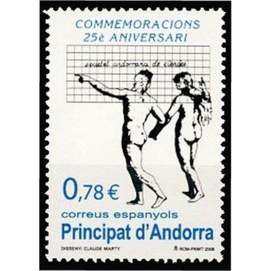 Andorra Española 356 2008 25º Aniv. Sociedad Andorrana de Ciencias MNH