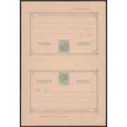 España Spain Entero Postal 12 1882 Doble