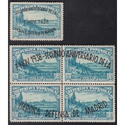 España Spain 789/90 1938 Defensa de Madrid MNH España Spain 789/90 1938 Defensa de Madrid MNH