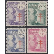 España Spain 936/39 936/9 1940 Pro Tuberculosos Franco MNH