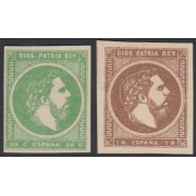 España Spain 160/61 1875 Carlos VII  MH
