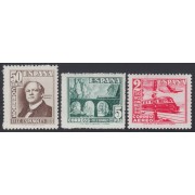 España Spain 1037/39 1948 Ferrocarril Tren MNH
