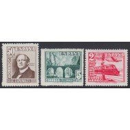 España Spain 1037/39 1948 Ferrocarril Tren MNH