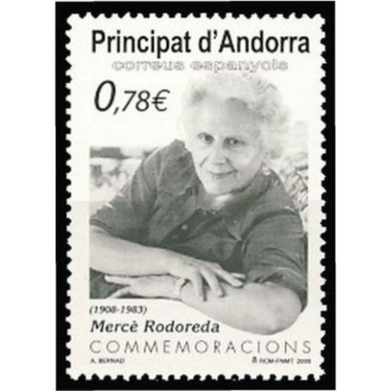 Andorra Española 364 2009 Mercè Rodoreda MNH