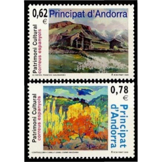 Andorra Española 369/70 2009 Patrimonio Cultural MNH