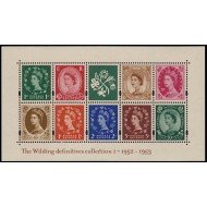 Gran Bretaña HB 19 2002  50 Aniv. Series Isabel II 9 valores 2384/92 MNH
