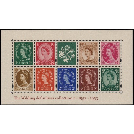 Gran Bretaña HB 19 2002  50 Aniv. Series Isabel II 9 valores 2384/92 MNH