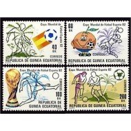 Guinea Ecuatorial 35/38 1982 Mundial de Fútbol MNH