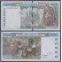 África Estados de oeste Burkina Faso  5000 Francs 1992 billete banknote sin circular