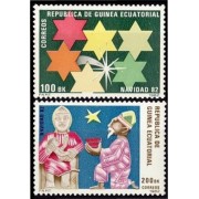 Guinea Ecuatorial 43/44 1983 Navidad 1982 MNH