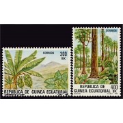 Guinea Ecuatorial 47/48 1983 Flora Árboles MNH Guinea Ecuatorial 47/48 1983 Flora Árboles MNH