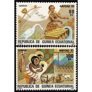 Guinea Ecuatorial 49/50 1983 Navidad 83 MNH Guinea Ecuatorial 49/50 1983 Navidad 83 MNH