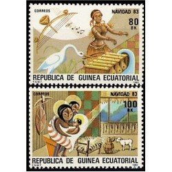 Guinea Ecuatorial 49/50 1983 Navidad 83 MNH Guinea Ecuatorial 49/50 1983 Navidad 83 MNH