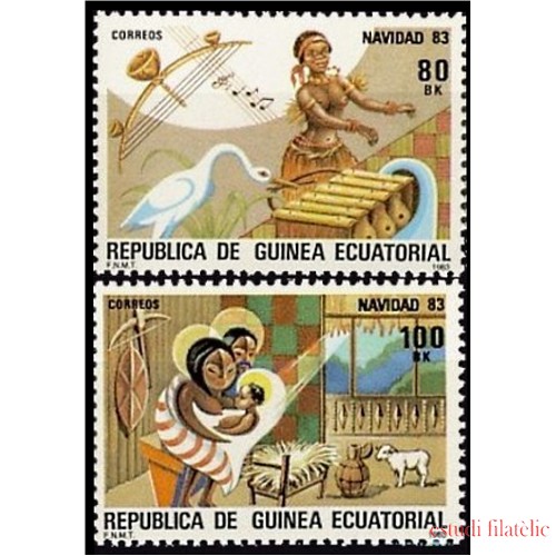 Guinea Ecuatorial 49/50 1983 Navidad 83 MNH