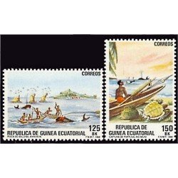 Guinea Ecuatorial 53/54 1984 Pesca MNH Guinea Ecuatorial 53/54 1984 Pesca MNH