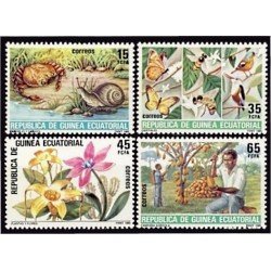 Guinea Ecuatorial 73/76 1985 Protección de la Naturaleza MNH Guinea Ecuatorial 73/76 1985 Protección de la Naturaleza MNH
