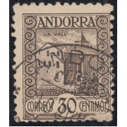 Andorra Española 21d ( 15d/24d ) 1931 VARIEDAD DENTADO 